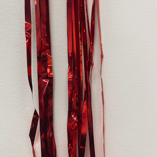 Red Hanging Streamer Balloon Tails