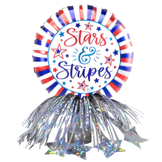 Hooray Stars & Stripes Fringe Centerpiece