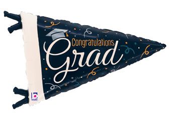 Congratualtions Navy Grad Pennant Balloon