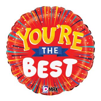 Small Red You're the Best Balloon