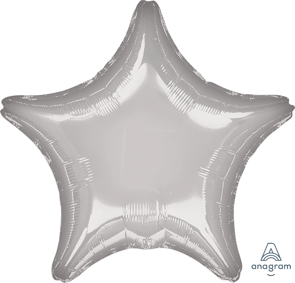 Silver Star Balloon (18 Inch)