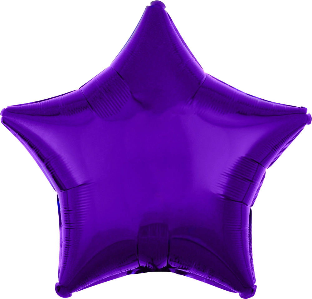 Metallic Purple Star Balloon (18 Inch)
