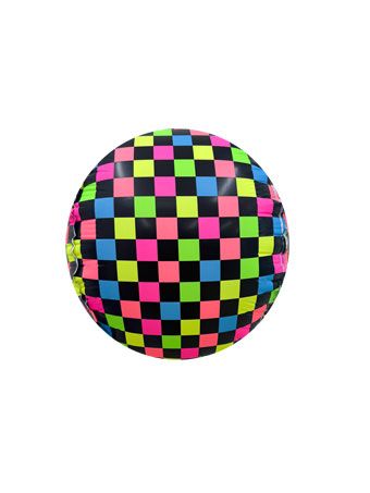 Neon Grid Decosphere Foil Balloon