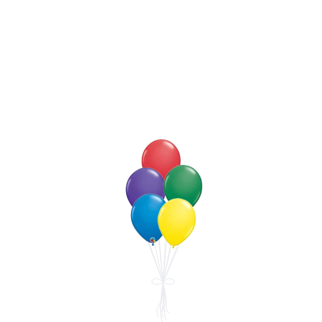 Classic Rainbow 5 Piece Latex Bouquet