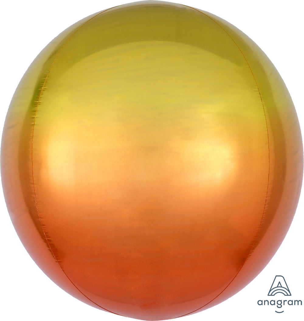 Yellow-Orange Ombre Orbz Balloon (16 Inch)