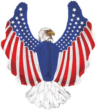 Patriotic American Eagle Foil Balloon (36 Inch)