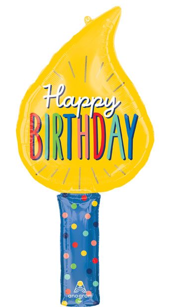 Happy Birthday Giant Candle Balloon (39 Inch)