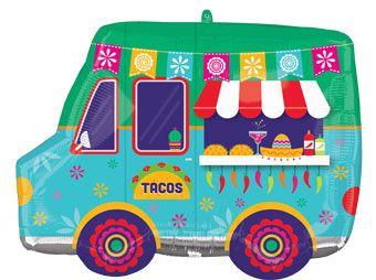 Taco Time Taco Truck Balloon (28 Inch)