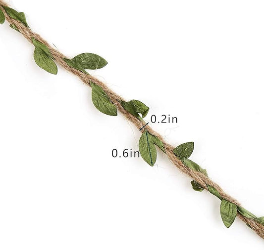 Braided Twine & Leaves Balloon Tail