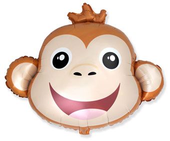 Flexmetal Monkey Face Balloon (30 Inch)
