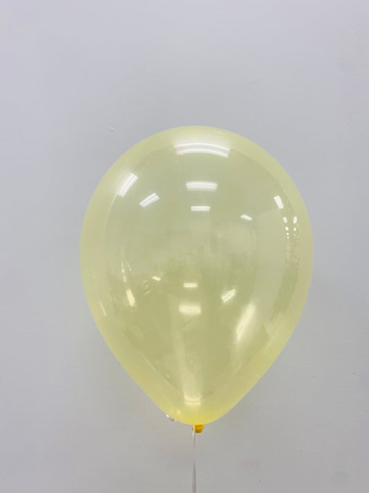 Clear Yellow Latex Balloon (11 Inch)