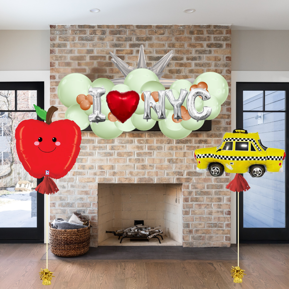 I Love New York City Balloon Decor Package