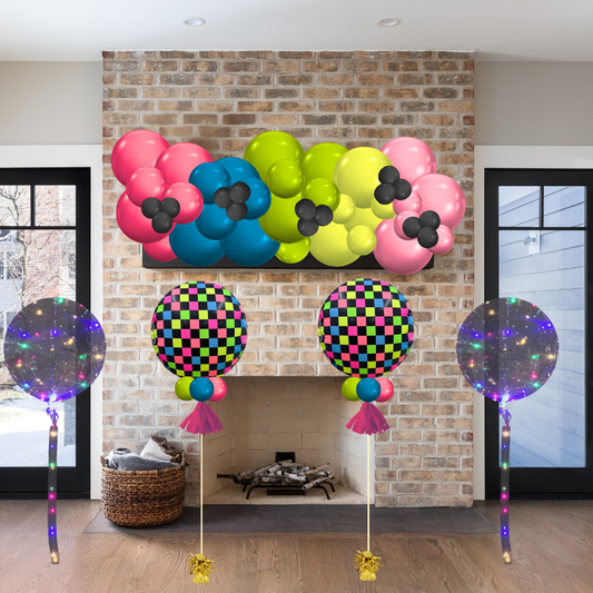 Neon Blacklight Balloon Decor Package