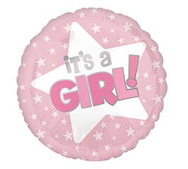 It’s A Girl Stars Balloon (18 Inch)