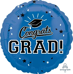 Congrats Grad! (Color Options) 18" Foil Balloon