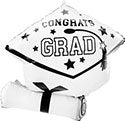 Congrats Grad True To School Grad Cap (Multiple Color Options Available)