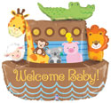 Welcome baby! Noah's Ark Foil Balloon