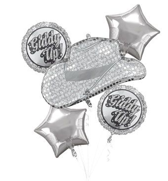 Disco Cowgirl Bachelorette Themed Balloons