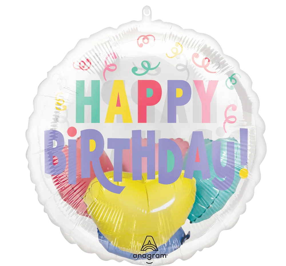 Pastel Rainbow Birthday Balloons