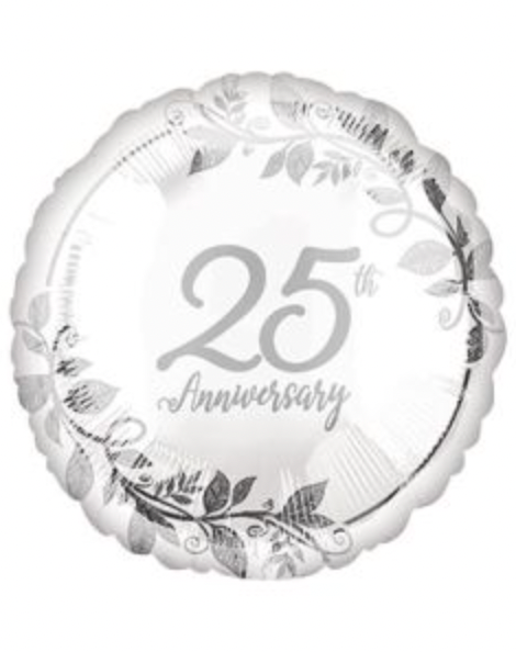 25th Anniversary Balloons