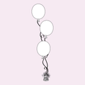 Custom 3 Piece Latex Balloon Bouquet