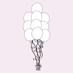 Custom 10 Piece Latex Balloon Bouquet