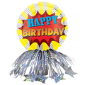 Comic Book Happy Birthday Fringe Centerpiece