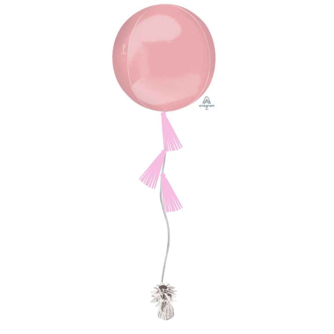 Pink Tasseled Orb