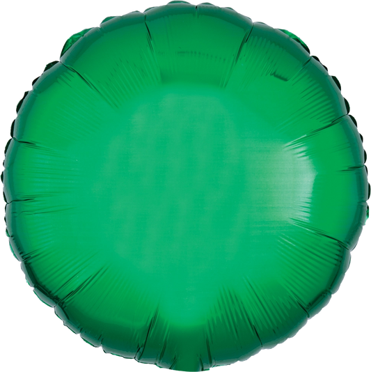 Metallic Green Circle Balloon (18 Inch)