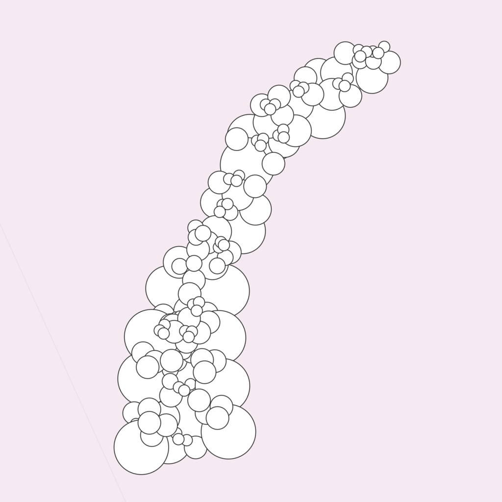 Custom 10 Foot Organic Balloon Demi Arch