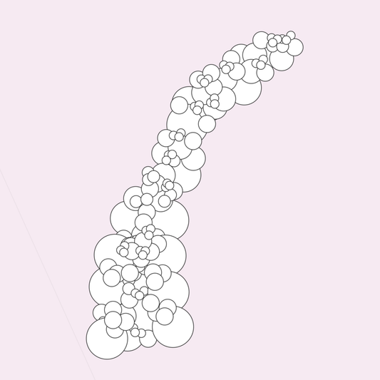 Custom 10 Foot Organic Balloon Demi Arch