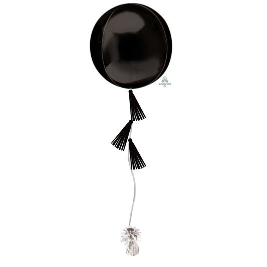 Black Tasseled Orb