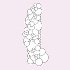 Custom 5 Foot Organic Balloon Column