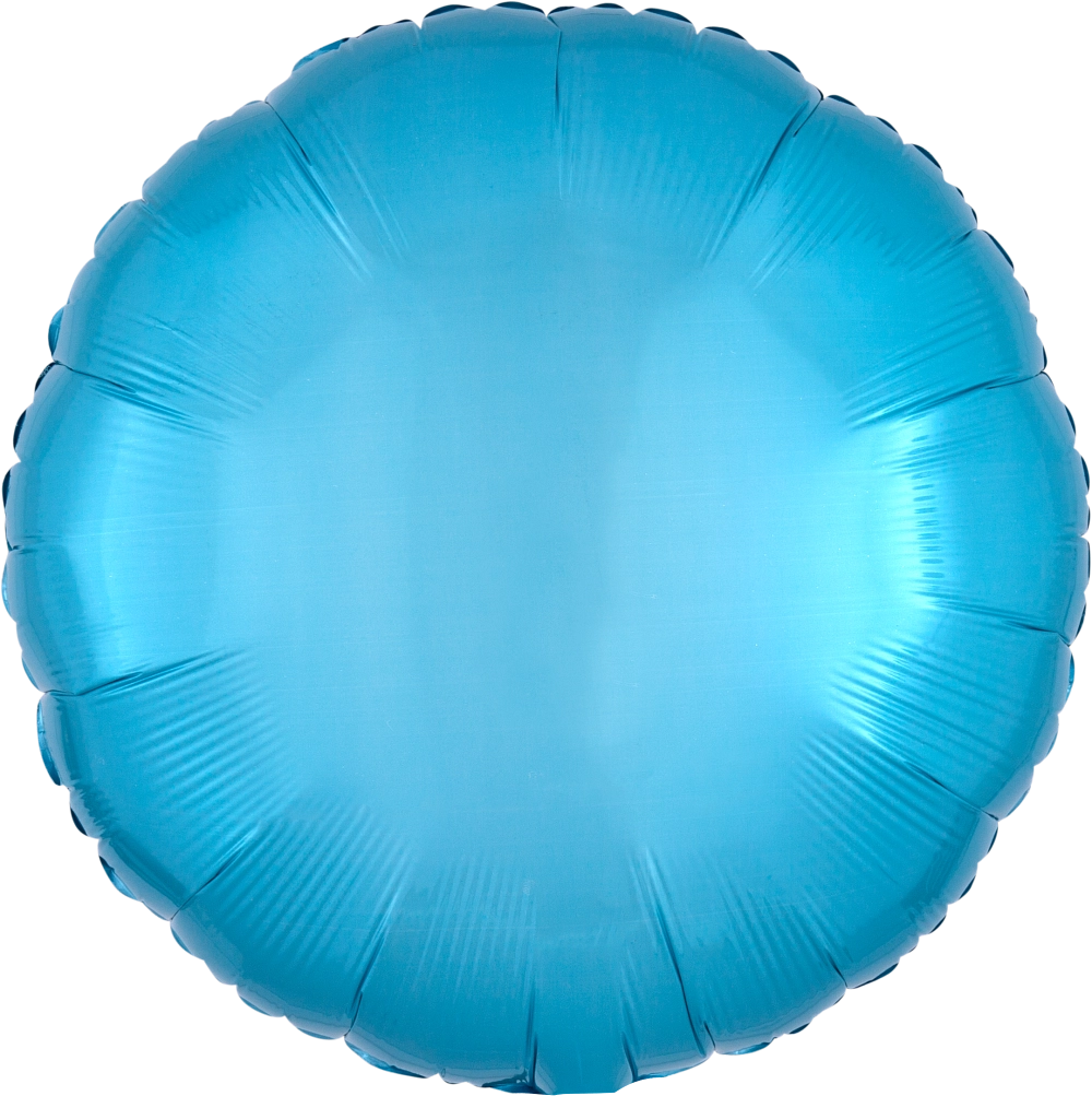 Vibrant Blue Round 18" Foil Balloon