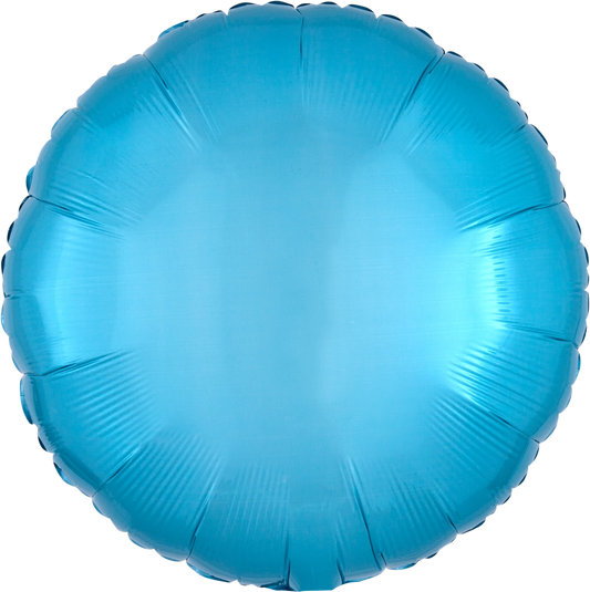 Vibrant Blue Round 18" Foil Balloon