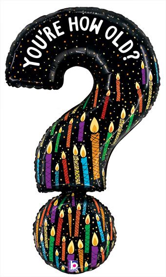 You're How Old Question Mark Balloon (41 Inch)