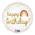 Boho Happy Birthday Rainbow (18 Inch)
