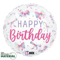 Birthday Pastel Rainbow Bow Balloon (18 Inch)