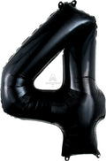 Floating Black Number "4" Balloon (3 Foot or 34 Inch)