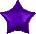 Metallic Purple Star Balloon (18 Inch)
