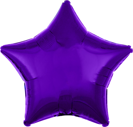 Metallic Purple Star Balloon (18 Inch)