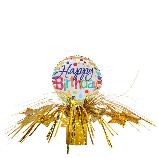 Gold Classic Birthday Mini Table Centerpiece