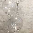 Gold Hanging Streamer Balloon Tails