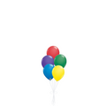 Classic Rainbow 5 Piece Latex Bouquet