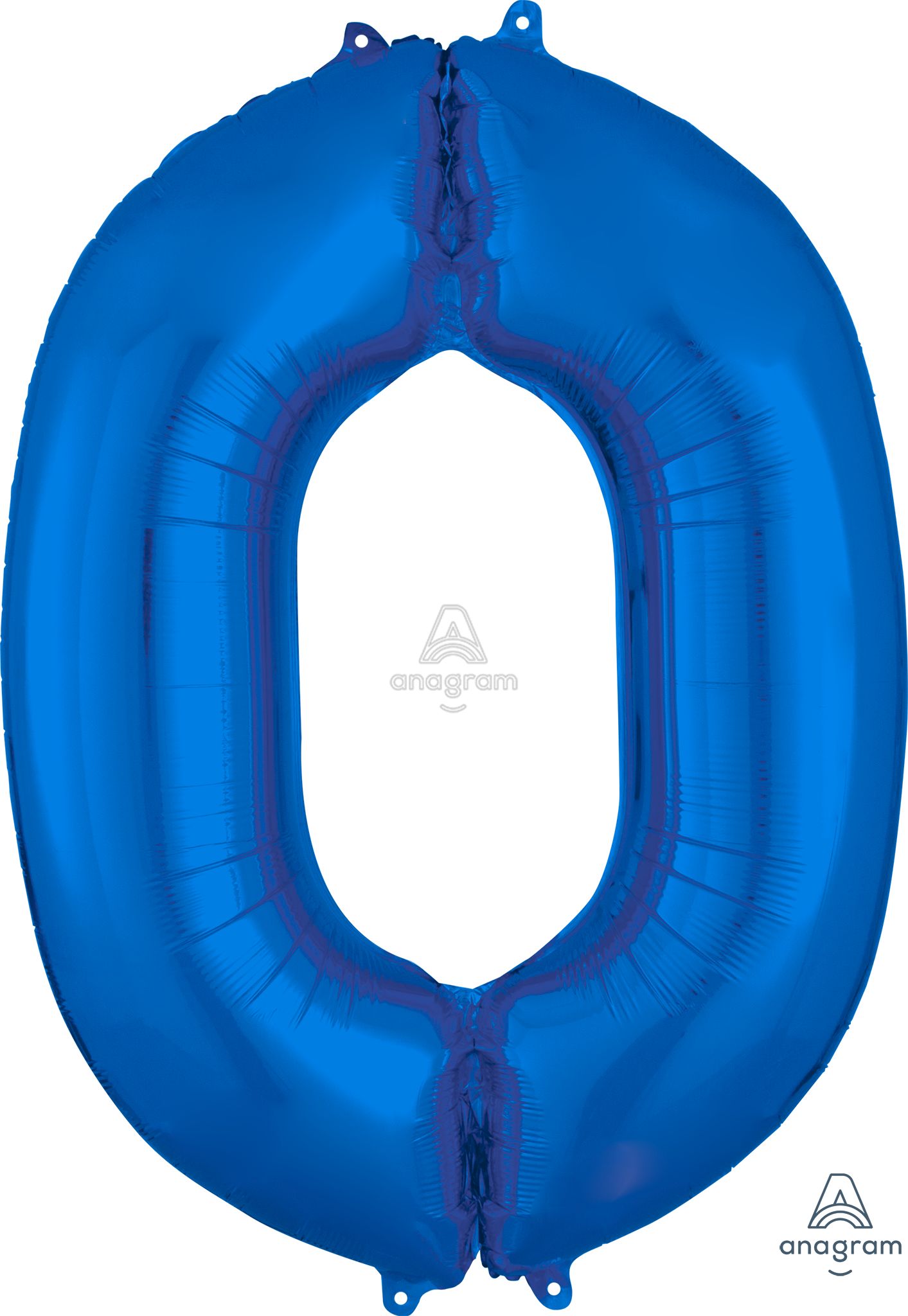 Floating Blue Number "0" Balloon (3 Foot or 34 Inch)