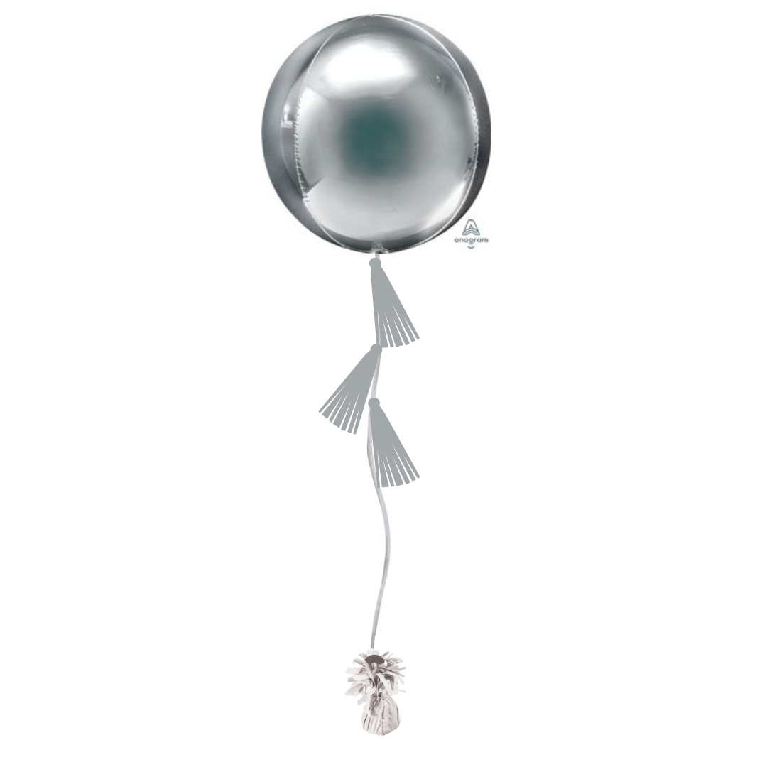 Silver Tasseled Orb
