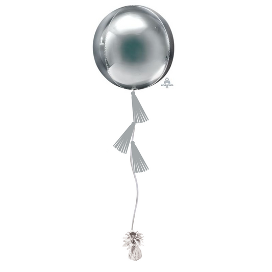 Silver Tasseled Orb