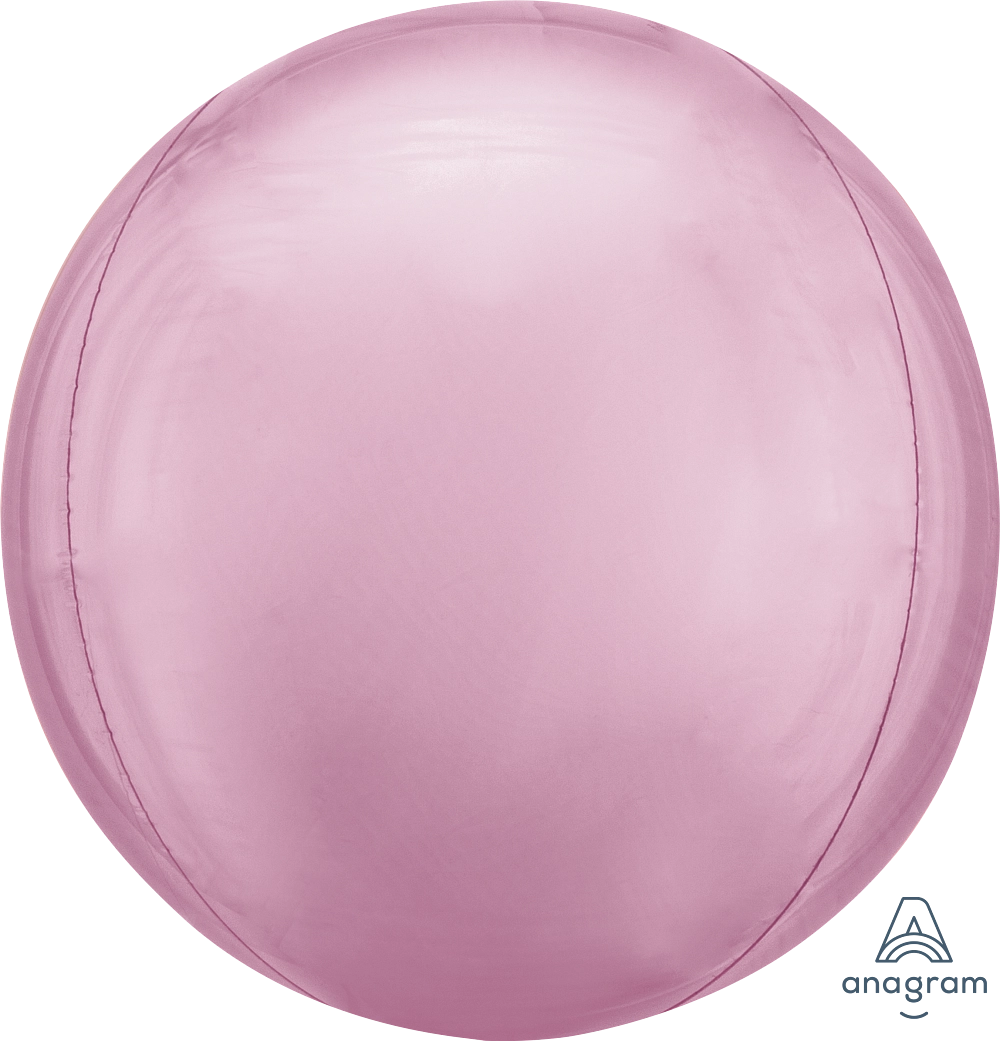 Pastel Pink Solid Orbz Balloon (15 Inch)
