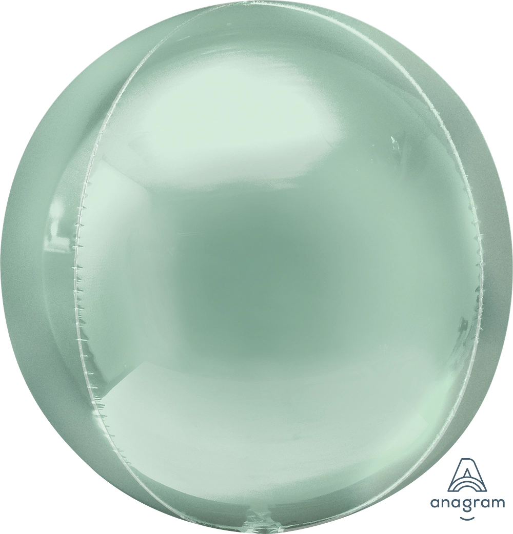 Pastel Mint Green Solid Orbz Balloon (15 Inch)