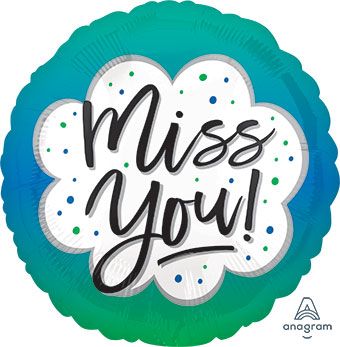Miss You Ombre Balloon (18 Inch)